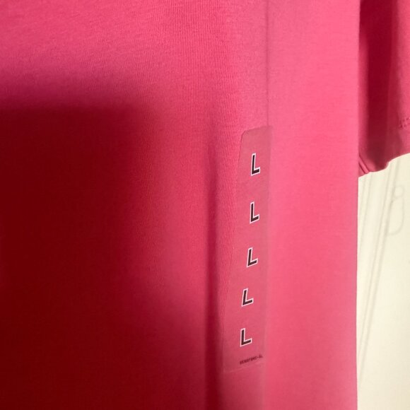 Uniqlo Airism Cotton Tee Dress Pink NWT - Picture 2 of 6